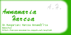 annamaria harcsa business card